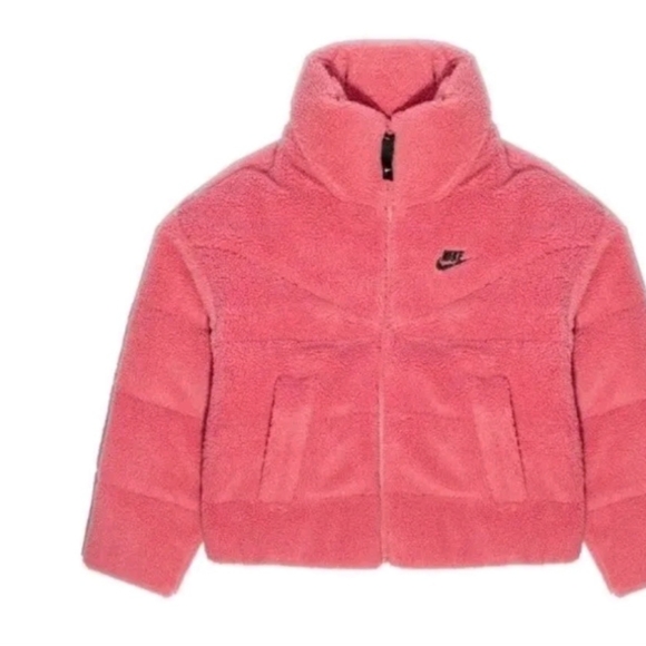 Nike Sherpa Puffer Jacket Women's Size 1X.  DM9260-622 Therma Fit Down Fill - Picture 3 of 6